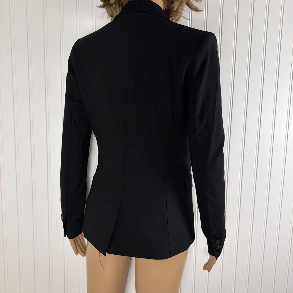 H&M black structured blazer size 2 - Picture 4 of 5